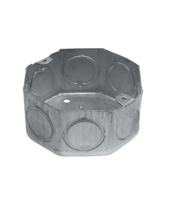 Caja Octogonal chica Metálica chapa 20 7x7cm para Embutir